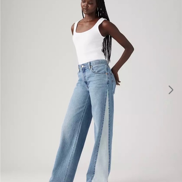 Levi's Premium BAGGY DAD PIECED WOMEN'S JEAN - Picture 15 of 16